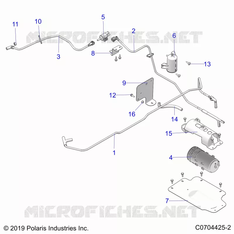 FUEL SYSTEM, FUEL TANK EVAP, CANISTER AND LINES