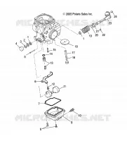 ENGINE, CARBURETOR LOWER