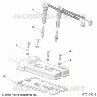 ENGINE, VALVE COVER, SPARKPLUGS AND WIRES