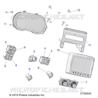ELECTRICAL, DASH GUAGE/SWITCHES RIDE COMMAND/RIDE COMMAND PREM