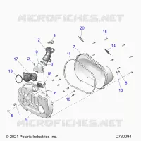 DRIVE TRAIN, CLUTCH COVER AND DUCTING