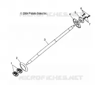 REAR WHEEL AXLE