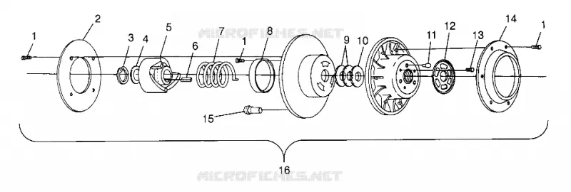 DRIVEN CLUTCH 600 XC 0971776 AND EUROPEAN 600 XC E971776 (4937933793B014)