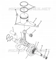 CRANKSHAFT AND PISTON ASSEMBLY (4916351635044A)