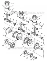 PISTON   CRANKSHAFT STORM 0975782, STORM S.E. H975782, EUROPEAN STORM S.E (4937823782D003)