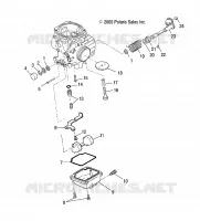 ENGINE, CARBURETOR LOWER