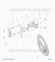 BRAKES, REAR CALIPER