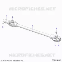 DRIVE TRAIN, FRONT PROP SHAFT