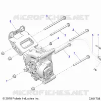 DRIVE TRAIN, GEARCASE MOUNTING, REAR