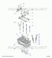 ENGINE, CYLINDER HEAD AND VALVES