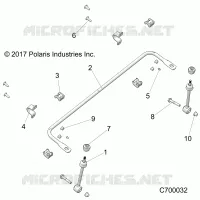 SUSPENSION, FRONT STABILIZER BAR
