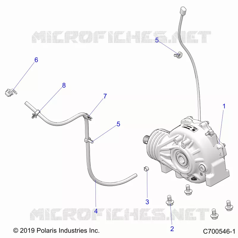 DRIVE TRAIN, FRONT GEARCASE MOUNTING