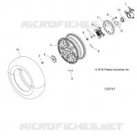 WHEELS, FRONT AND HUB