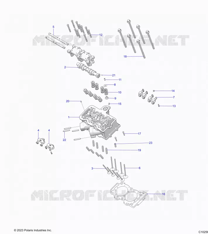 ENGINE, CYLINDER HEAD, CAM AND VALVES