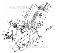 REAR SWING ARM   SHOCK MAGNUM 6X6 W968744 AND MAGNUM 6X6 SWEDISH S968744 (4936073607D002)