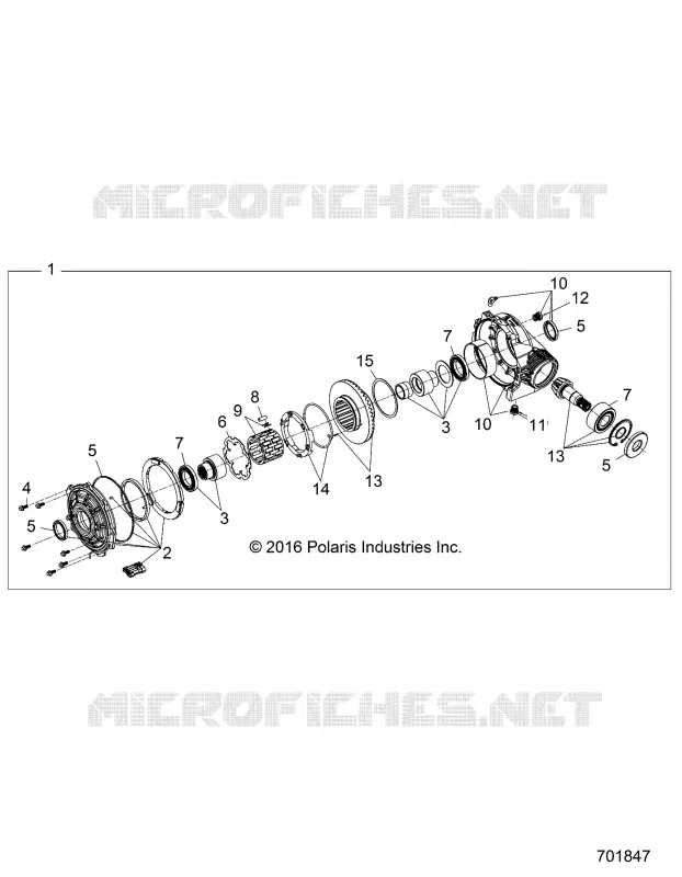 DRIVE TRAIN, FRONT GEARCASE