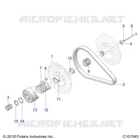 DRIVE TRAIN, SECONDARY CLUTCH