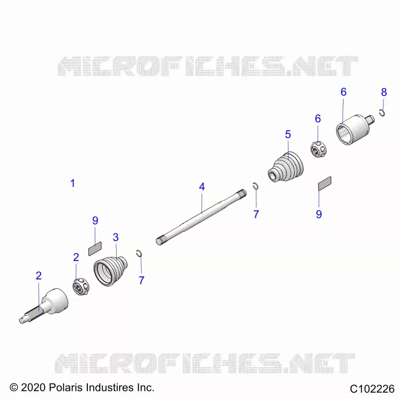 DRIVE TRAIN, REAR DRIVE SHAFT