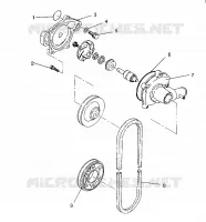 WATER PUMP XLT/0930767,XLT SP/0930667    XLT SKS/ 0930567 (4923012301034A)