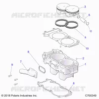 CYLINDER AND PISTON