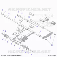 REAR SUSPENSION CONTROL ARM MOUNTING