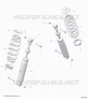 REAR SUSPENSION SHOCK AND MOUNTING