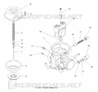 ENGINE, CARBURETOR, UPPER