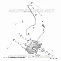 DRIVE TRAIN, FRONT GEARCASE MOUNTING