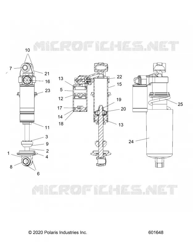 SUSPENSION, FRONT SHOCK TRACK
