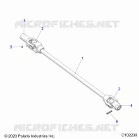 DRIVE TRAIN, FRONT PROP SHAFT
