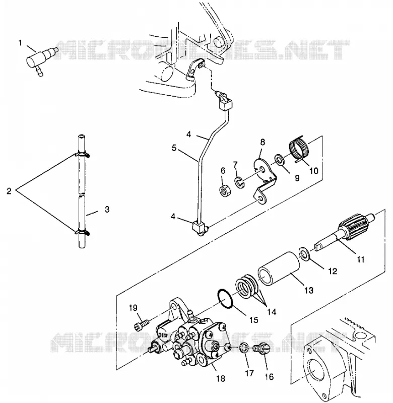 OIL PUMP SL 780 B964087 AND  INTL. SL 780 I964087 (4935523552C005)