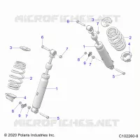 SUSPENSION, FRONT SHOCK