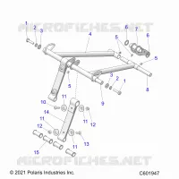 SUSPENSION, FRONT TORQUE ARM
