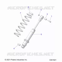 SUSPENSION, REAR SHOCK TRACK