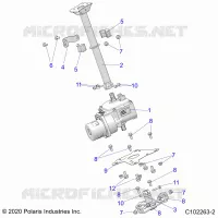 STEERING, STEERING POST  ASM.