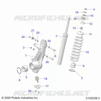 SUSPENSION, FRONT STRUT 