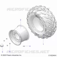 WHEELS, REAR TIRE