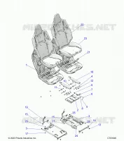SEAT ASM. AND SLIDER, FRONT