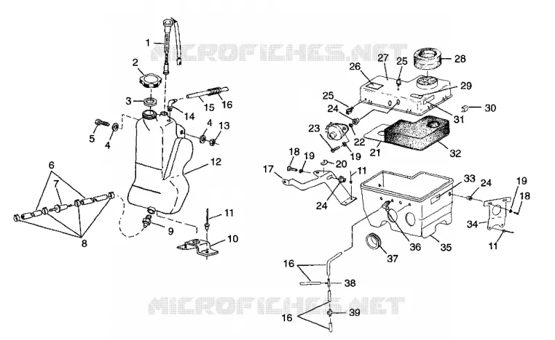 OIL TANK   AIR BOX 500 INDY 0982764(A)(B) AND EUROPEAN 500 INDY E982764A (4942104210C006)