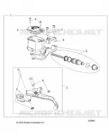 FRONT BRAKE BRAKE LEVER AND MASTER CYLINDER