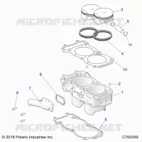 CYLINDER AND PISTON