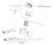 UPPER STEERING   HANDLEBAR ASM.