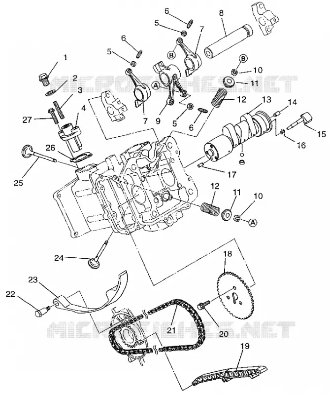 INLET   EXHAUST MAGNUM 2X4 W97AA42A (4940704070C011)