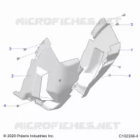 BODY, FRONT MUD GUARDS