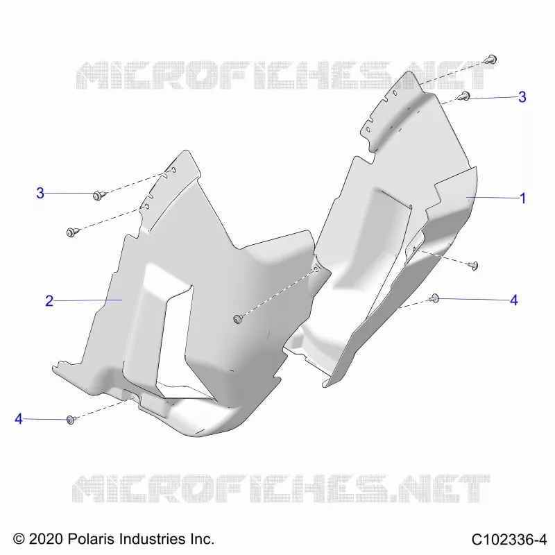BODY, FRONT MUD GUARDS