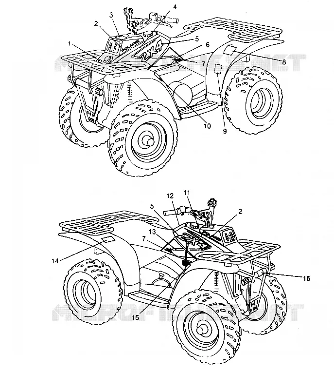 DECALS  2X4 300 W957530 (4930053005A008)