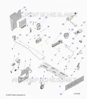 ELECTRICAL, WIRE HARNESS, COMPONENTS AND LICENSE PLATE