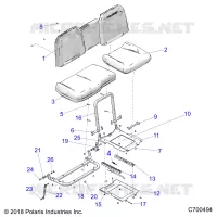 SEAT ASM. AND SLIDER