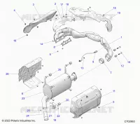 ENGINE, EXHAUST SYSTEM