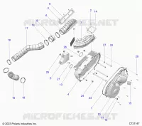 DRIVE TRAIN, CLUTCH COVER AND DUCTING